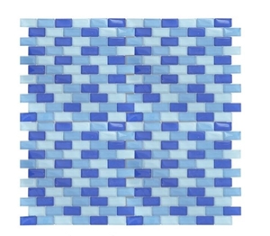 Blue Glass Mosaic Tile for Kitchen Swimming Pool Blue Glass Mosaic Tile for Kitchen Swimming Pool