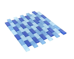 Blue Glass Mosaic Tile for Kitchen Swimming Pool