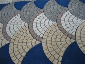 China Beige Grey Red Granite Cube Paving Stone
