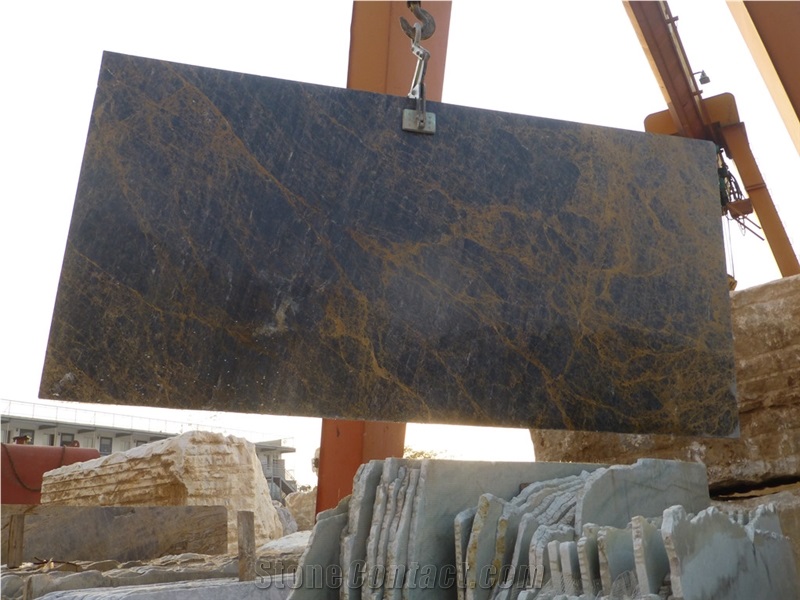 China Provence Gold Marble Tile Slab