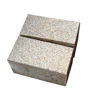 G682 Misty Yellow Granite Cubes Paving Stone