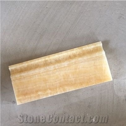 Honey Onyx Pencil Bullnose Moldings
