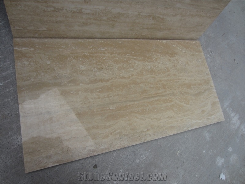 Light Beige Travertine Tile Slab Floor Wall Tile