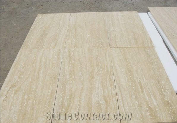 Light Beige Travertine Tile Slab Floor Wall Tile