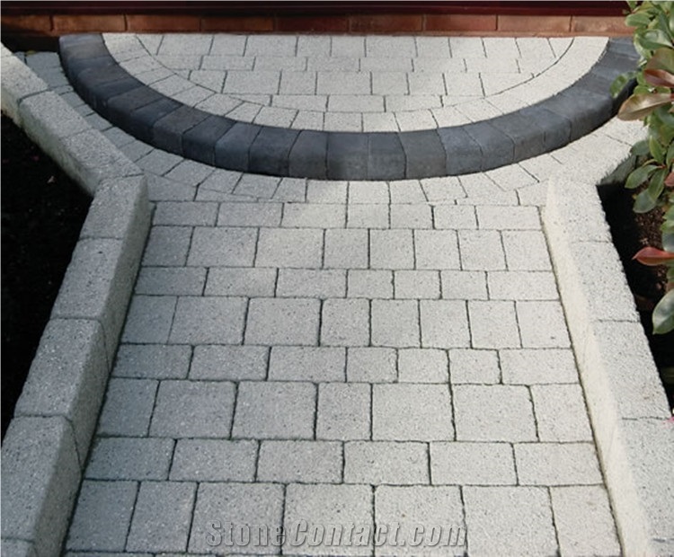 Light Grey Flamed Landscaping Kerbstone
