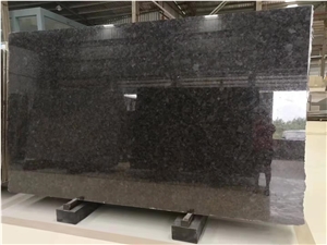 Polished Angola Black Granite Slab Flooring Tile