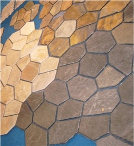 Rusty Slate Flagstone Walkway Pavers