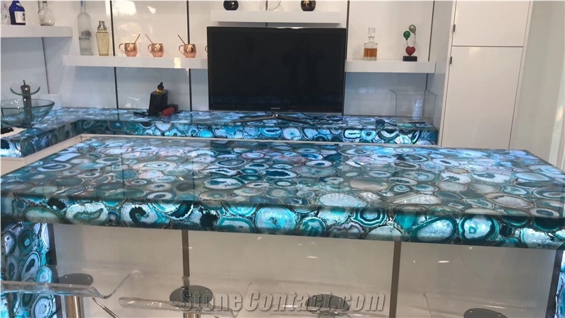 Semi-Precious Stone Table Top for Kitchen