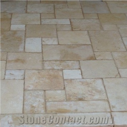 Silver Travertine French Pattern for Pool Pavers