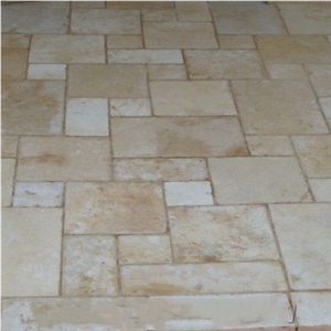 Silver Travertine French Pattern for Pool Pavers