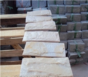 Split Face Mushroom Slate Natural White Quarzite
