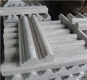 White Marble Pencil Carrara White Border