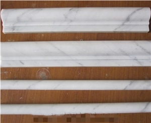 White Marble Pencil Carrara White Border