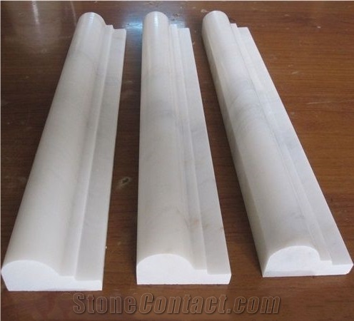White Marble Pencil Carrara White Border