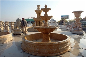 White Marble Water Foundtain for Garden