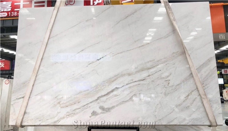 Italy Glourious White Polished Marble Slabs
