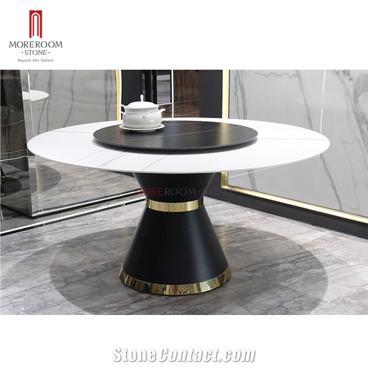Large Porcelain Kitchen Table Top with Metal Base
