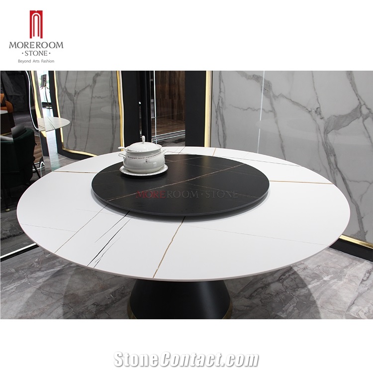 Large Porcelain Kitchen Table Top with Metal Base