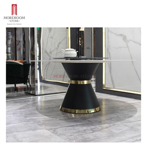 Large Porcelain Kitchen Table Top with Metal Base