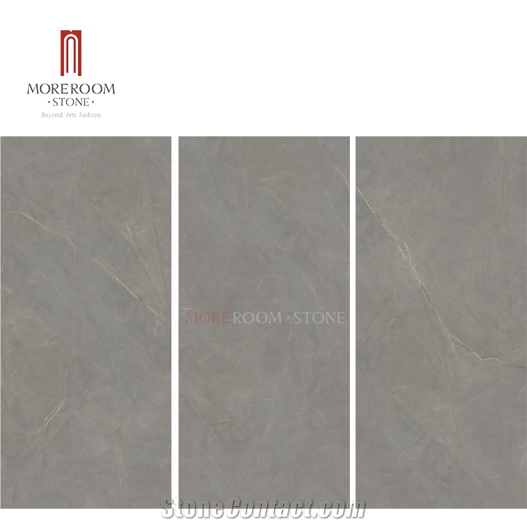 Large Size Ultra Thin Grey Marble Porcelain Tiles