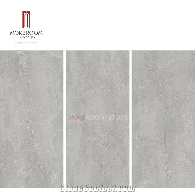 Large Size Ultra Thin Grey Marble Porcelain Tiles