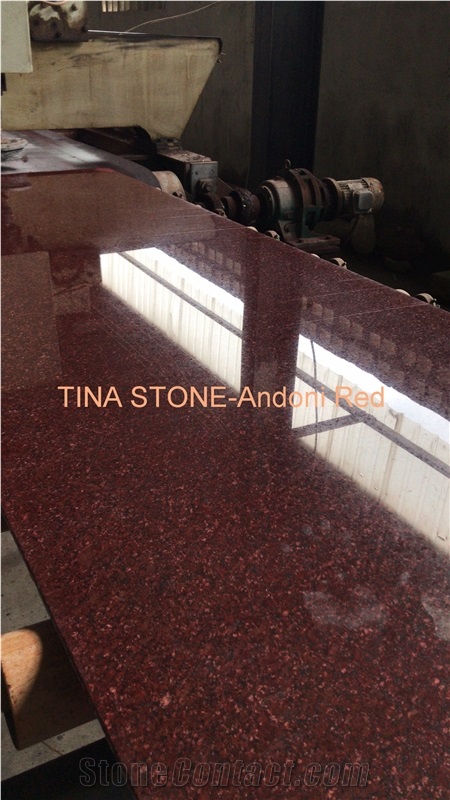 Andoni Red Granite Tiles Slabs