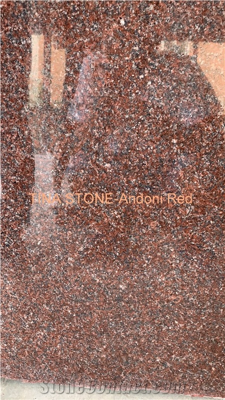 Andoni Red Granite Tiles Slabs