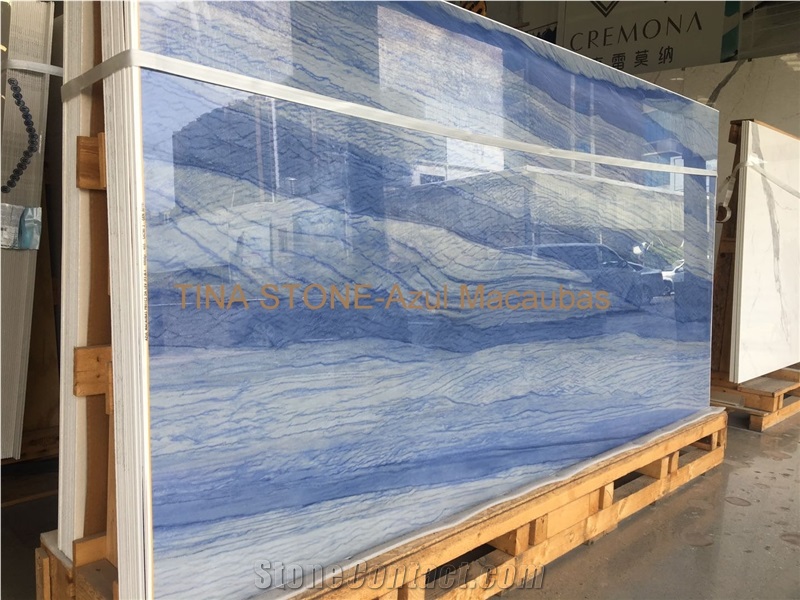 Azul Macaubas Blue Quartzite Tiles Slabs
