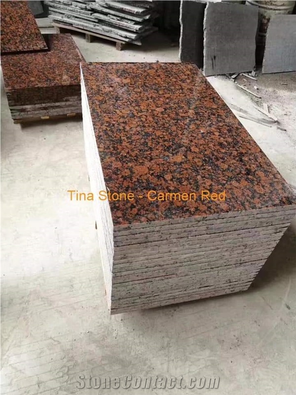 Carmen Red Granite Tiles Slabs Building Stone