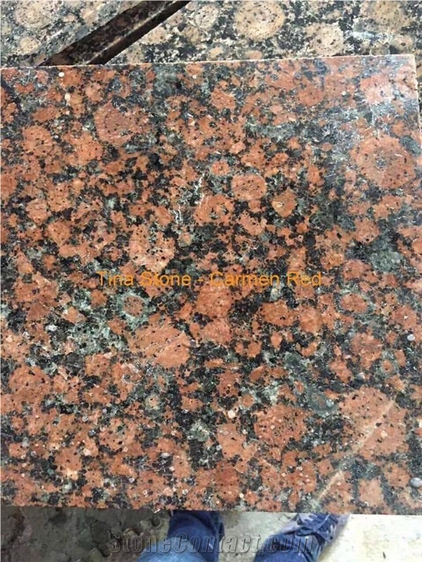 Carmen Red Granite Tiles Slabs Building Stone