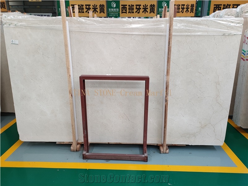 Cream Marfil Marble Tiles Slabs Building Covering