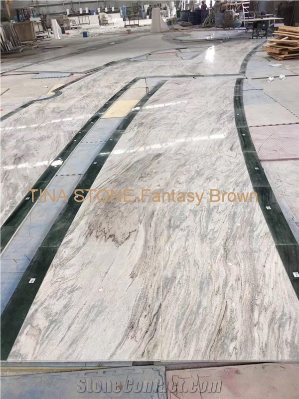 Fantasy Brown Marble Tiles Slabs Building Covering