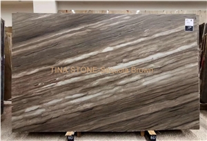 Sequoia Brown Marble Tiles Slabs Building Covering