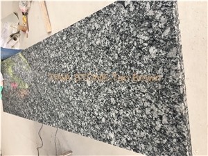 Spray White Granite Steps Risers Tiles Slabs