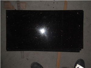 Black Galaxy Polished Honed Floor Tiles
