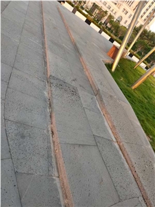 Black Lava Stone Walkway Paver