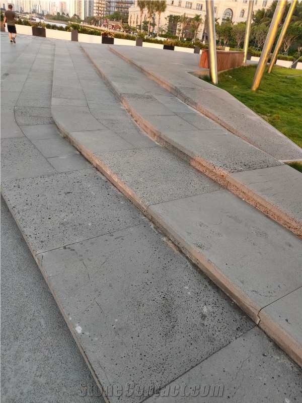 Black Lava Stone Walkway Paver