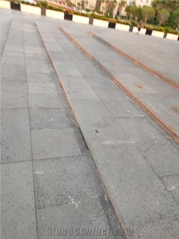 Black Lava Stone Walkway Paver