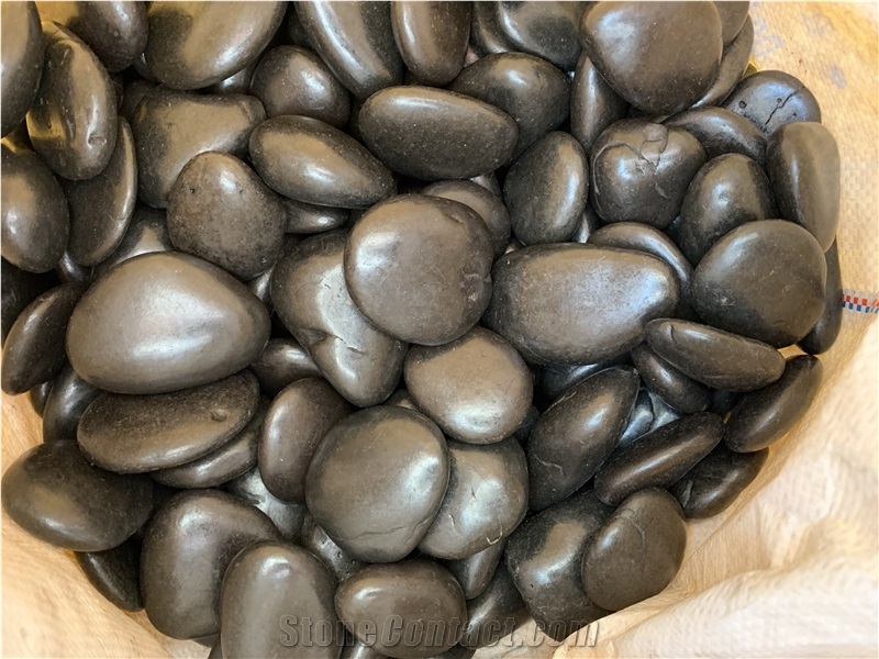 Grey Polished Pebble Stone