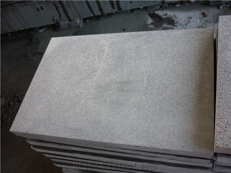 Zhangpu Andesite Grey Basalt Rubbed Honed Paver