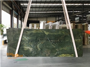 Chinese Verde Olive Marble Wall Covering Tiles