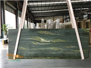 Chinese Verde Olive Marble Wall Covering Tiles
