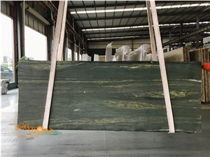 Chinese Verde Olive Marble Wall Covering Tiles