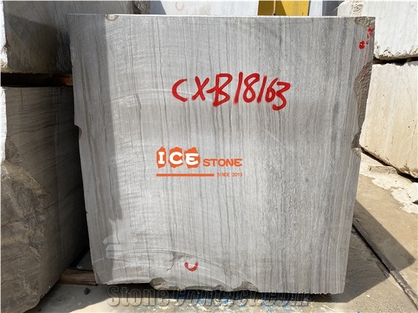 Coffee Wood Marble Block, Wood Grain Brown Marble