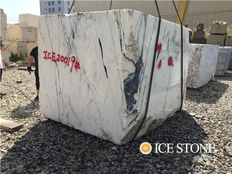 Mont Blanc Blocks White Beauty Blocks Marble
