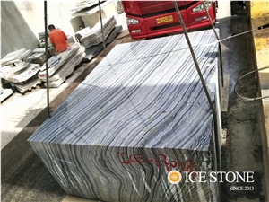 Silver Wave Blocks Brown Blocks Grey Marble