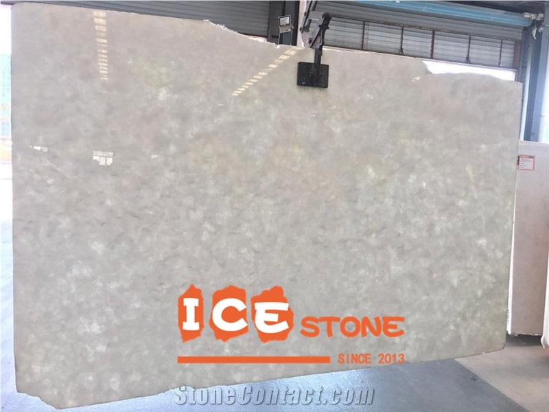 Snow White Onyx Slabs Decoration Building Material