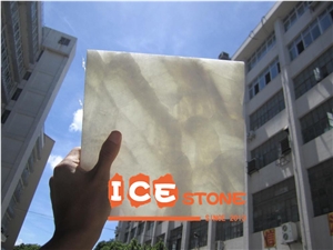 Snow White Onyx Slabs Decoration Building Material