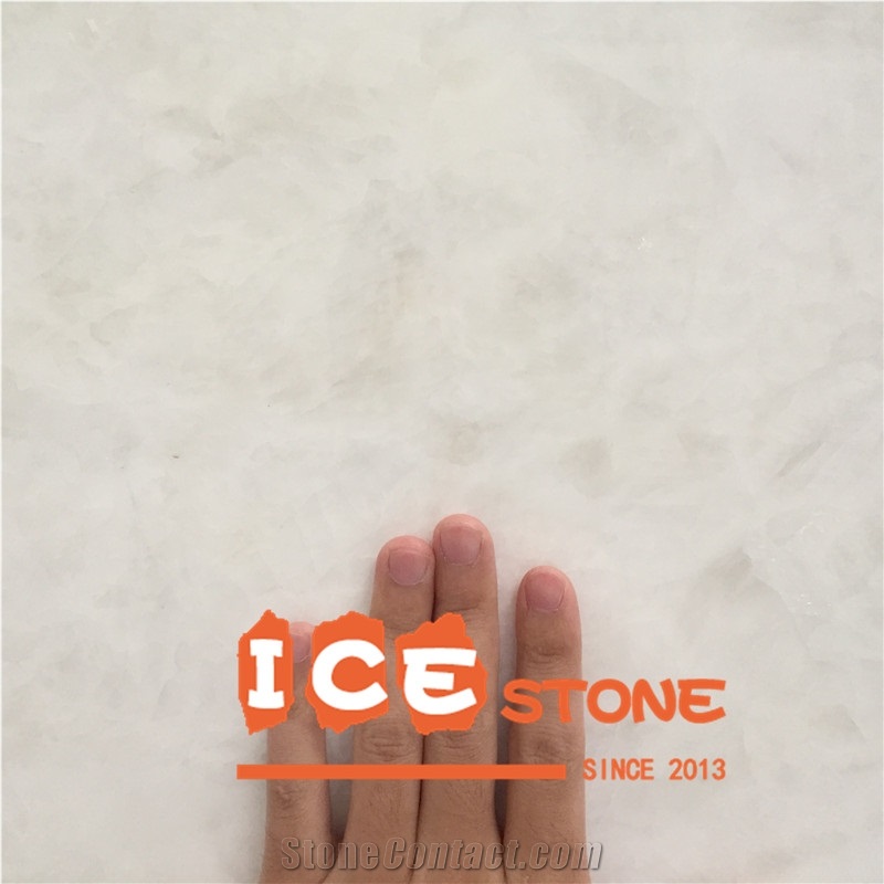 Snow White Onyx Slabs Decoration Building Material