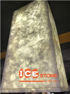 Snow White Onyx Slabs Decoration Building Material